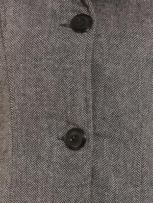 solid grey woollen coatigan - 12350382 - Standard Image - 4
