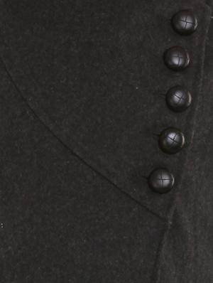 black wool over coat - 12350385 - Standard Image - 4
