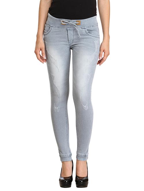 grey denim jeggings - 12365729 - Very Small Image - 1