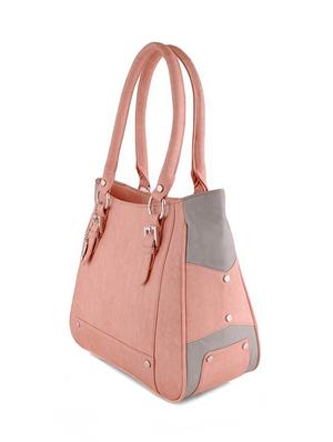pink leatherette handbag - 12379545 - Standard Image - 4