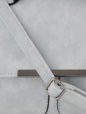 grey leatherette handbag with sling - 12391974 - Standard Image - 4