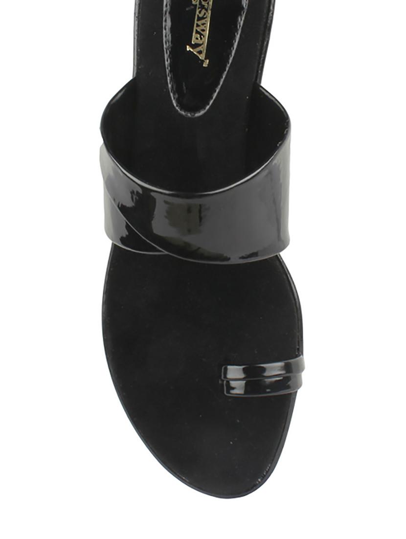 black one toe sandal - 12415792 - Zoom Image - 4