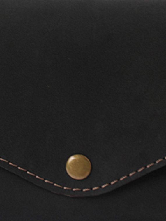 black leather envelope clutch - 12416925 - Zoom Image - 4