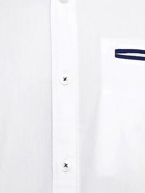 white cotton casual shirt - 12420783 - Standard Image - 4