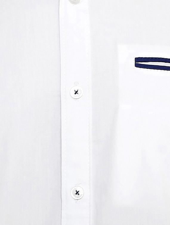 white cotton casual shirt - 12420783 - Zoom Image - 4