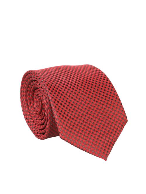 red polyester woven tie - 12421589 - Very Small Image - 1
