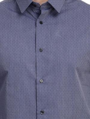 blue cotton casual shirt - 12432246 - Standard Image - 4