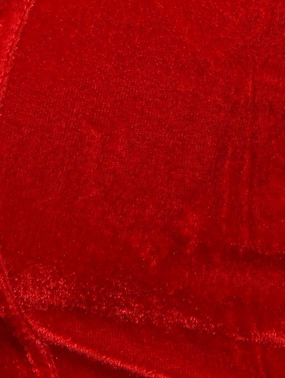 red velvet solid blouse - 12433397 - Zoom Image - 4