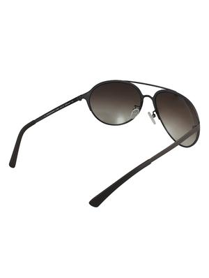 brown metal aviator men sunglass - 12442271 - Standard Image - 4