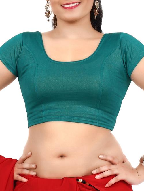 green cotton blouse - 12445601 - Standard Image - 1