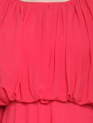 gather detail blouson maxi dress - 12449655 - Standard Image - 4