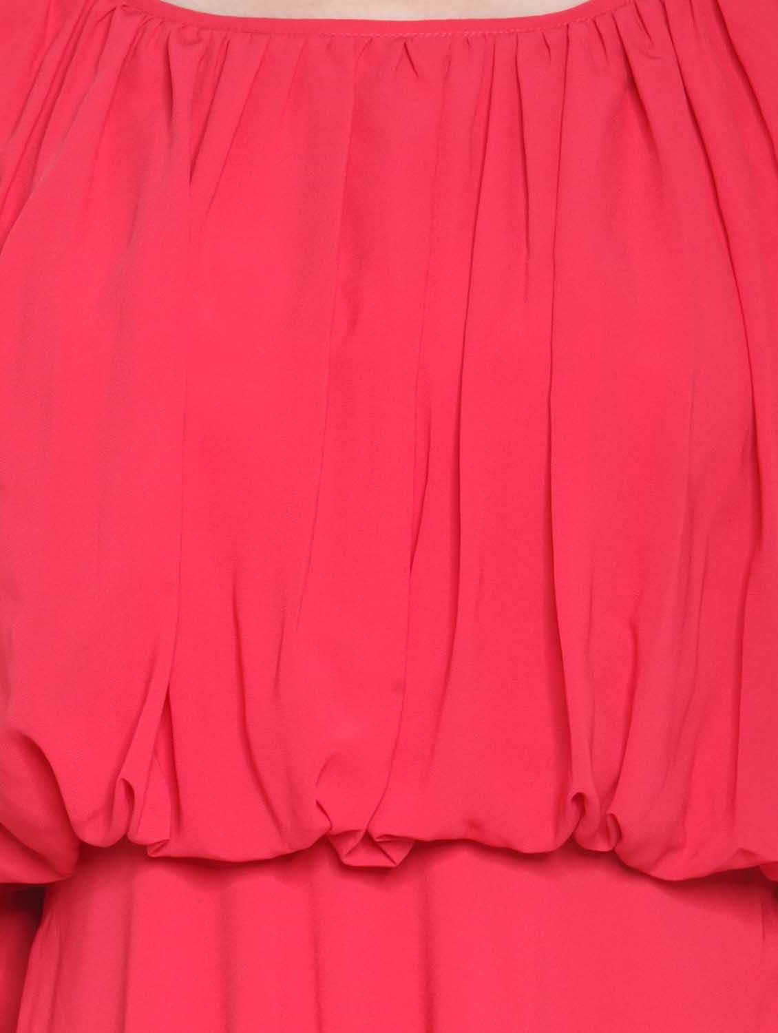 gather detail blouson maxi dress - 12449655 - Zoom Image - 4