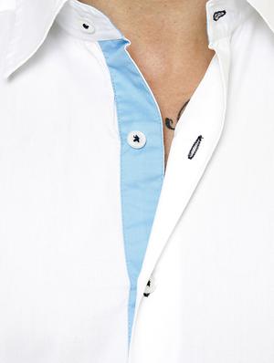 white cotton casual shirt - 12457366 - Standard Image - 4
