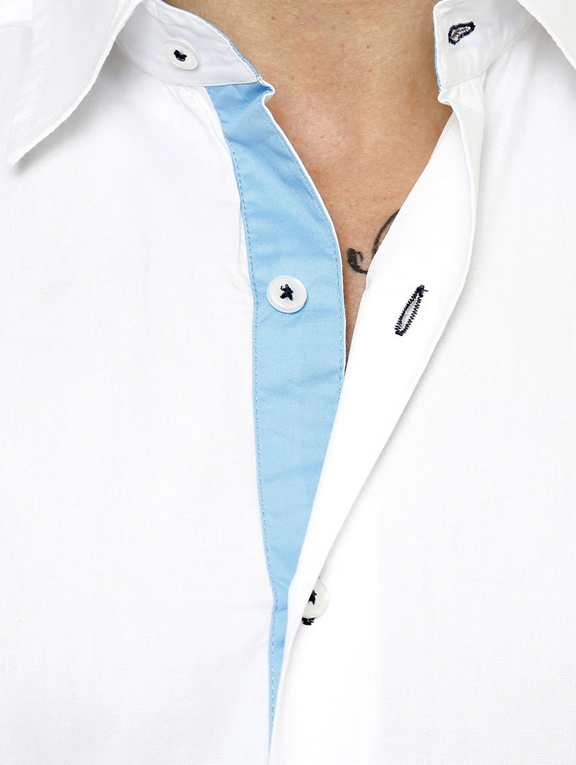 white cotton casual shirt - 12457366 - Zoom Image - 4