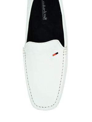 white color, slip on loafers - 12460952 - Standard Image - 4