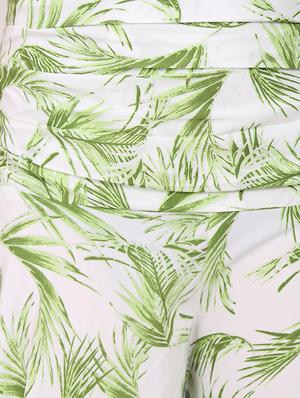 green printed polyester palazzo - 12462076 - Standard Image - 4