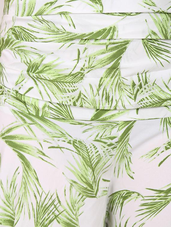 green printed polyester palazzo - 12462076 - Zoom Image - 4