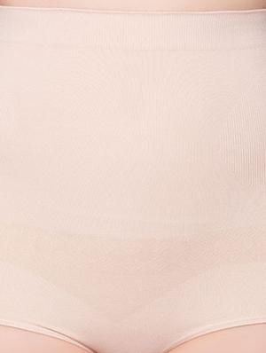 beige cotton shaper brief - 12470007 - Standard Image - 4