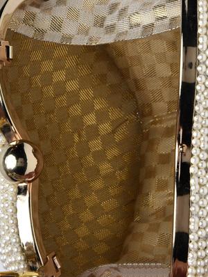 white pearl embellished heart-shaped clutch - 1247591 - Standard Image - 4