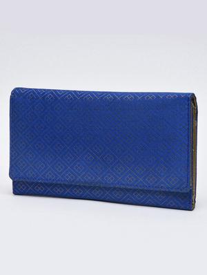 royal blue geometrical brocade wallet - 1247595 - Standard Image - 7