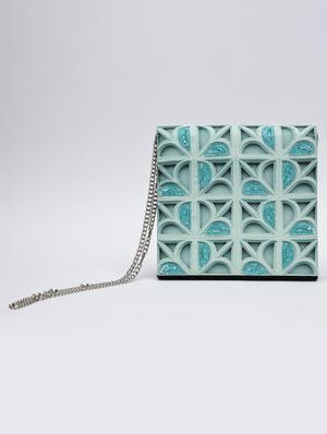 mint sequin embellished minaudiere - 1247598 - Standard Image - 7