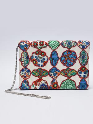 multicoloured patchwork detailed clutch - 1247599 - Standard Image - 7