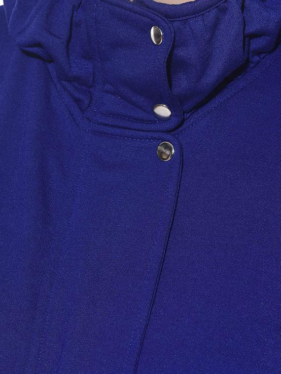 solid blue fleece jacket - 12507006 - Zoom Image - 4