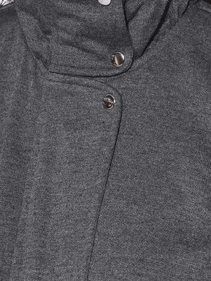 solid grey fleece jacket - 12507014 - Standard Image - 4