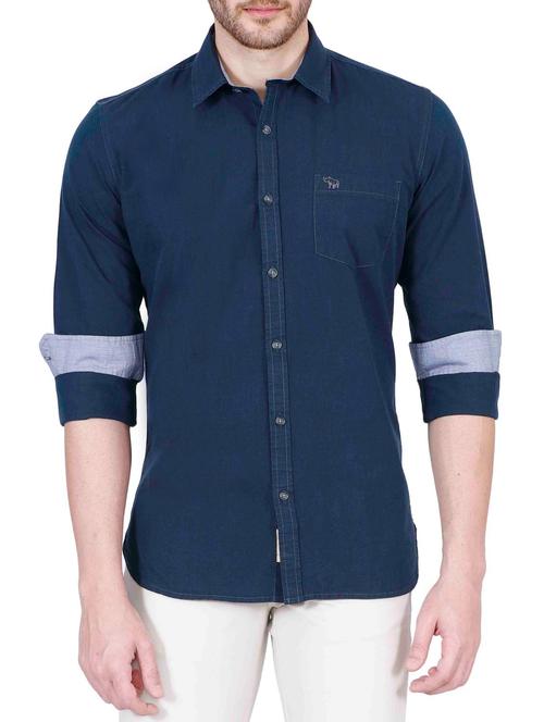 green cotton casual shirt - 12508092 - Very Small Image - 1