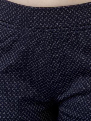 navy blue printed cotton jegging - 12551793 - Standard Image - 4