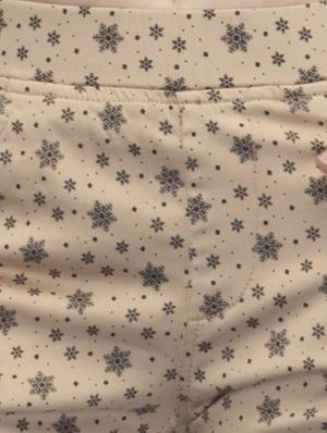 beige printed cotton jegging - 12551800 - Standard Image - 4