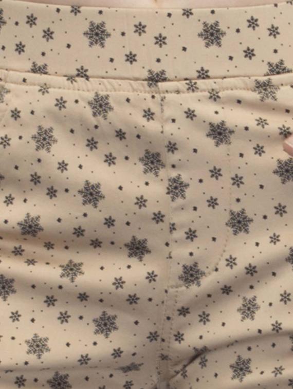 beige printed cotton jegging - 12551800 - Zoom Image - 4