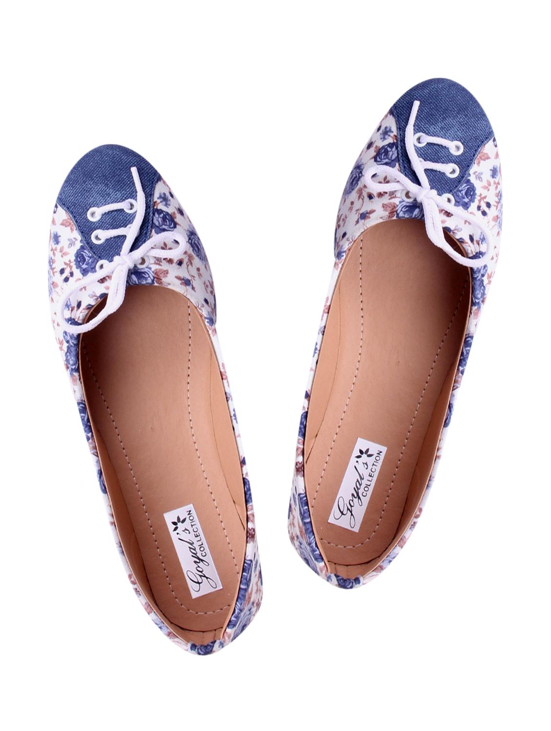 blue fabric slip on ballerina - 12556577 - Zoom Image - 4