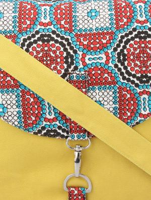 Multi canvas printed sling bag - 12562179 - Standard Image - 4
