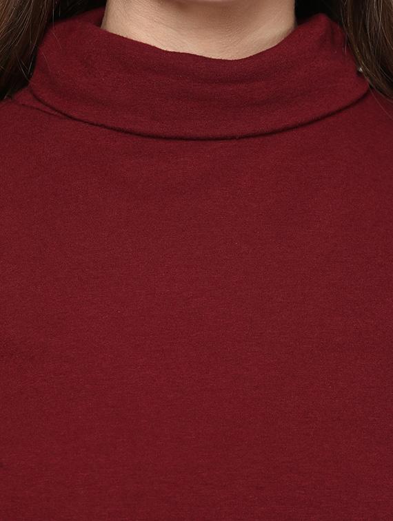 maroon cotton dress - 12573331 - Zoom Image - 4