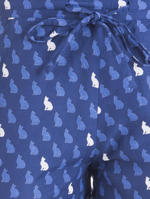 blue rayon short - 12580336 - Standard Image - 4