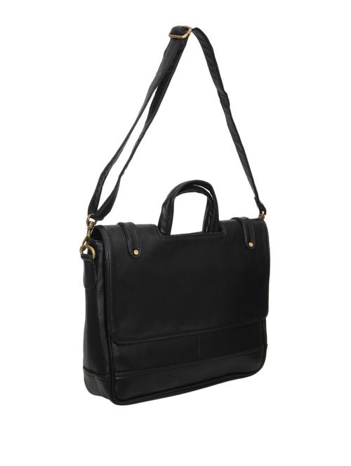 black leatherette laptop bag - 12581171 - Very Small Image - 1