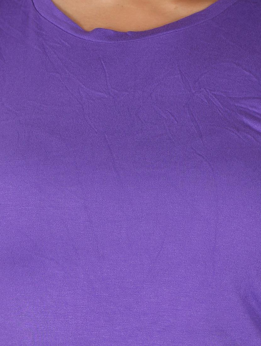 purple viscose top - 12586942 - Zoom Image - 4