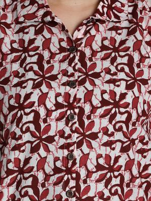 high-low printed kurta - 12648390 - Standard Image - 4