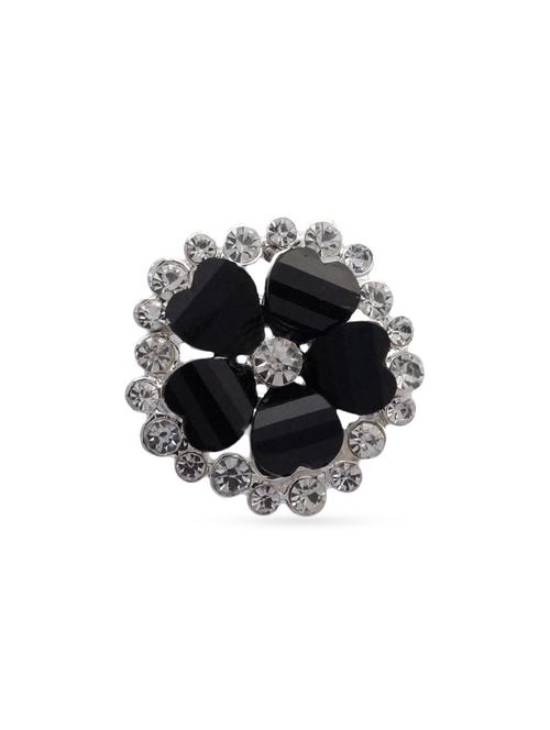 black zinc brooch - 12754929 - Standard Image - 1