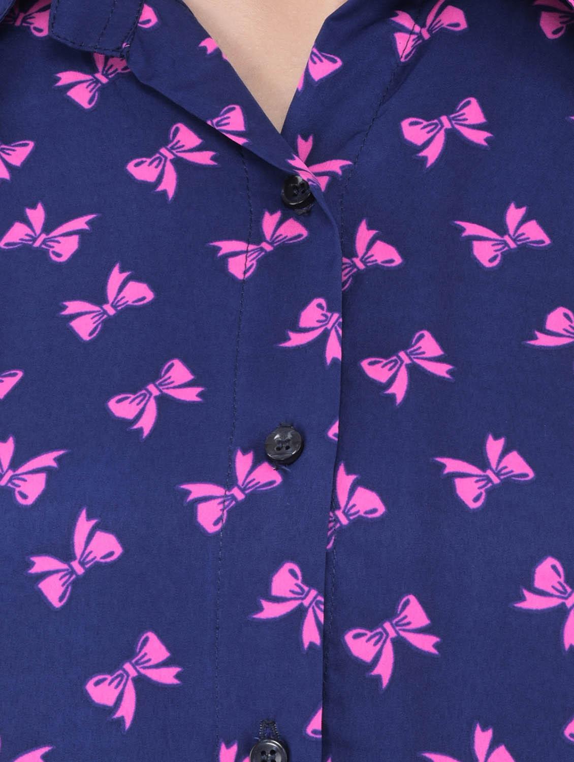 blue polyester regular shirt - 12755873 - Zoom Image - 4