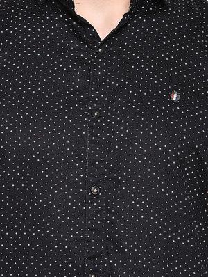 black cotton casual shirt - 12757497 - Standard Image - 4