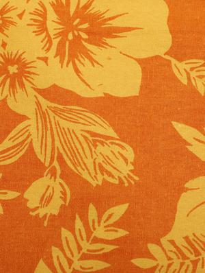 dekor world floral printed maroon table cover (pack of 1) - 12763367 - Standard Image - 4
