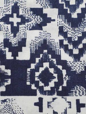 dekor world ikat printed blue table cover (pack of 1) - 12763369 - Standard Image - 4