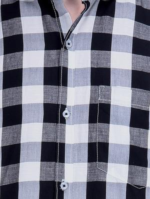 black cotton casual shirt - 12776310 - Standard Image - 4