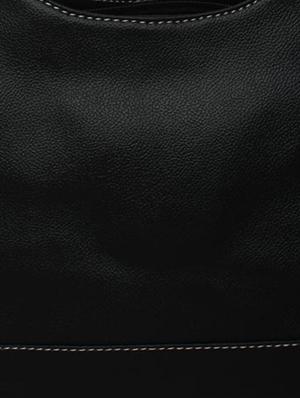 black leatherette handbag - 12776907 - Standard Image - 4