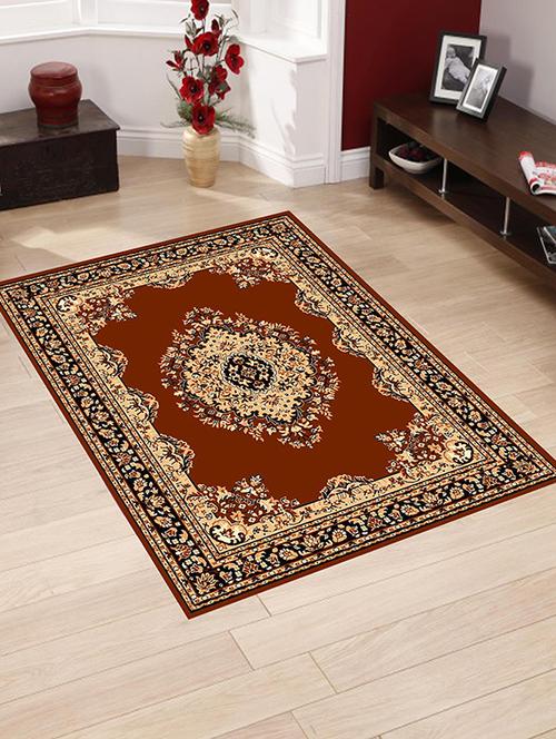 Presto Bazaar Brown Color Traditional Carpet - 12782086 - Standard Image - 1