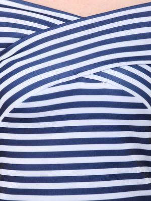 cross over striped top - 12786283 - Standard Image - 4