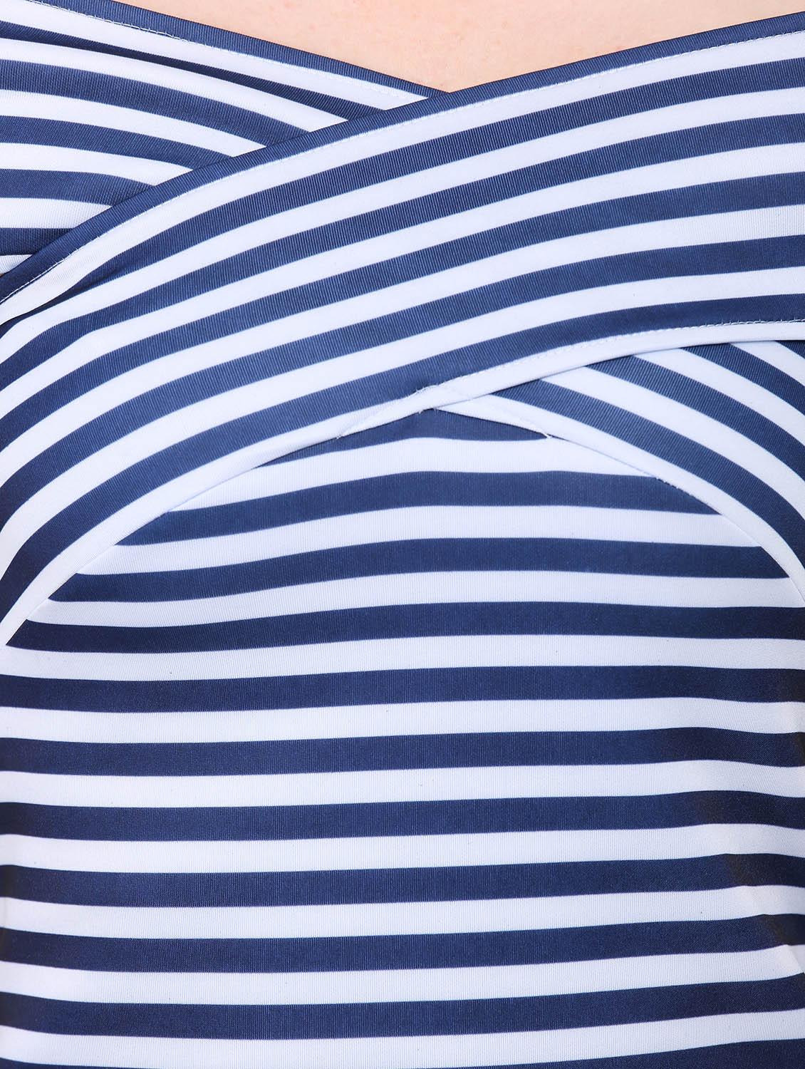 cross over striped top - 12786283 - Zoom Image - 4