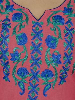 Embroidered straight kurta - 12787548 - Standard Image - 4